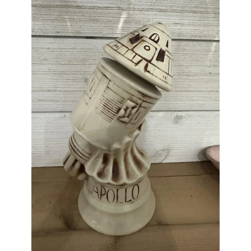 Vintage 1968 McCoy Apollo Decanter Tom Sims NASA Space Program Barware Empty